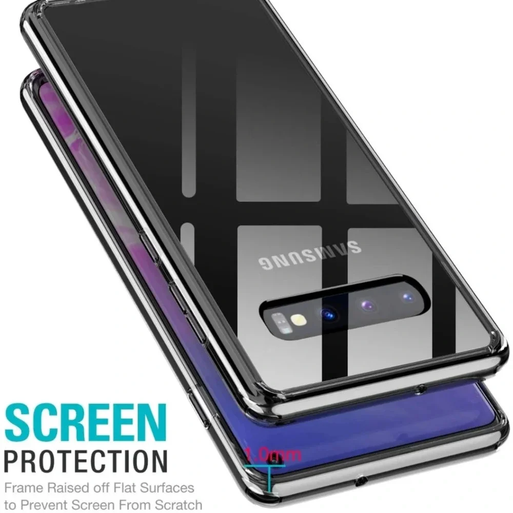 TOZO for Samsung Galaxy S10 Case 6.1 Inch Clear Hybrid PC+TPU Soft Grip NEW